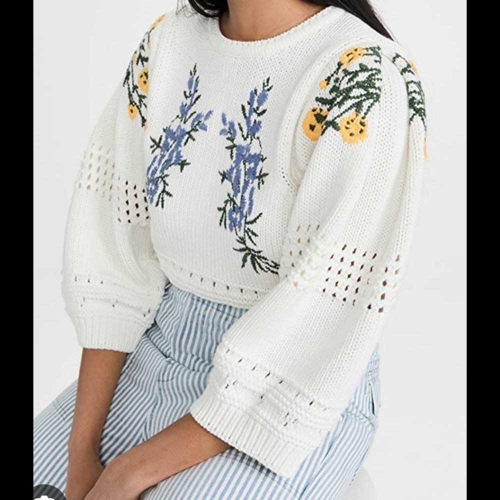 ba&sh Miro Floral Sweater